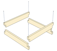 Easy assembly, strong construction